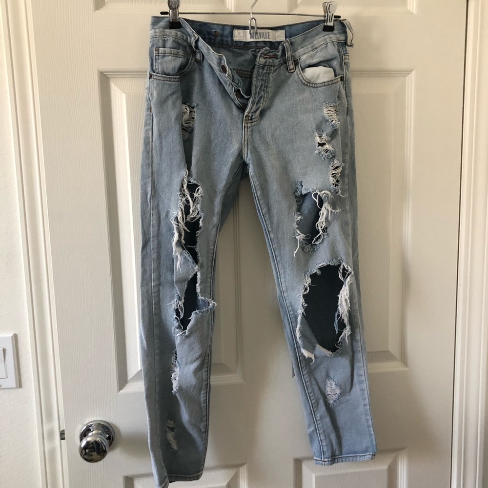 Brandy Melville ripped/distressed jeans